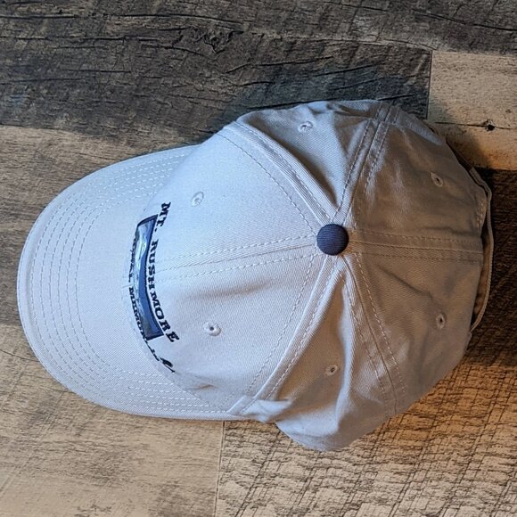 Mount Rushmore National Memorial Hat Beige Baseball Cap Strapback - Picture 6 of 8